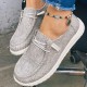 Women's Casual Canvas Shoes, Lightweight Lace Up Outdoor Shoes, Women's Comfortable Low Top Shoes