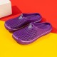 Women's Solid Color Flat Clogs, Slip On Round Toe Non-slip Outdoor Casual Slides Shoes, Summer Beach Comfy Shoes