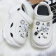 Women's Rhinestone Decor Clogs, Casual Hollow Out Design Garden Shoes, Comfortable Slip On Shoes