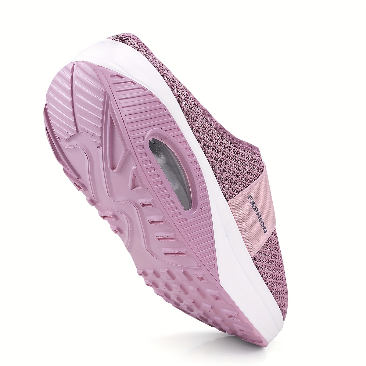 womens flying woven mesh sandals casual air cushion sole mules breathable lightweight mule sneakers details 2