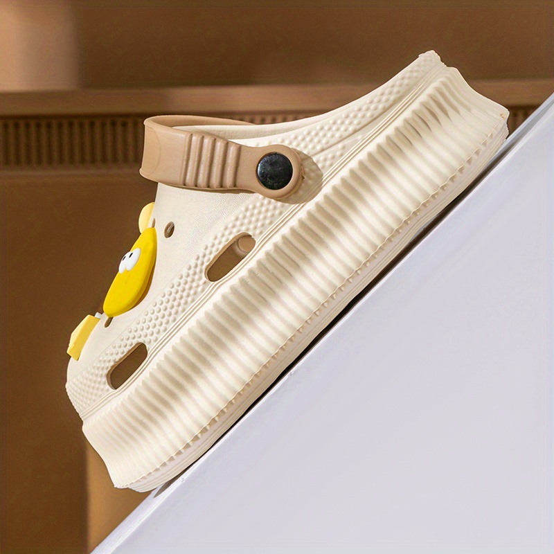 womens cute cartoon platform clogs trendy hollow out eva slide shoes indoor outdoor beach garden sandals details 8