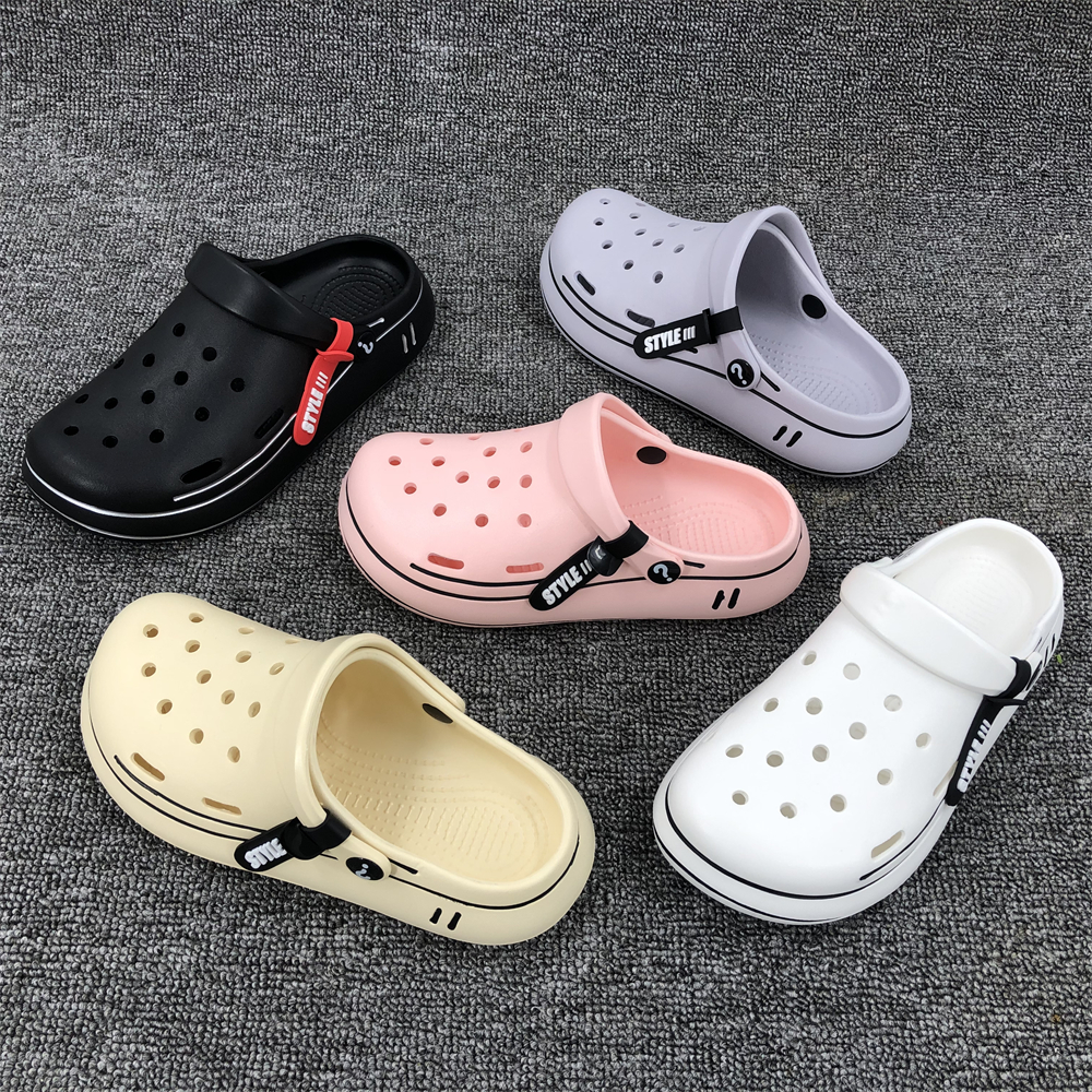 womens hollow out clogs lightweight breathable solid color sandals indoor outdoor slippers details 0