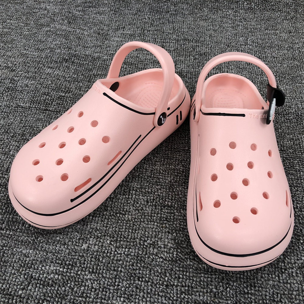 womens hollow out clogs lightweight breathable solid color sandals indoor outdoor slippers details 2